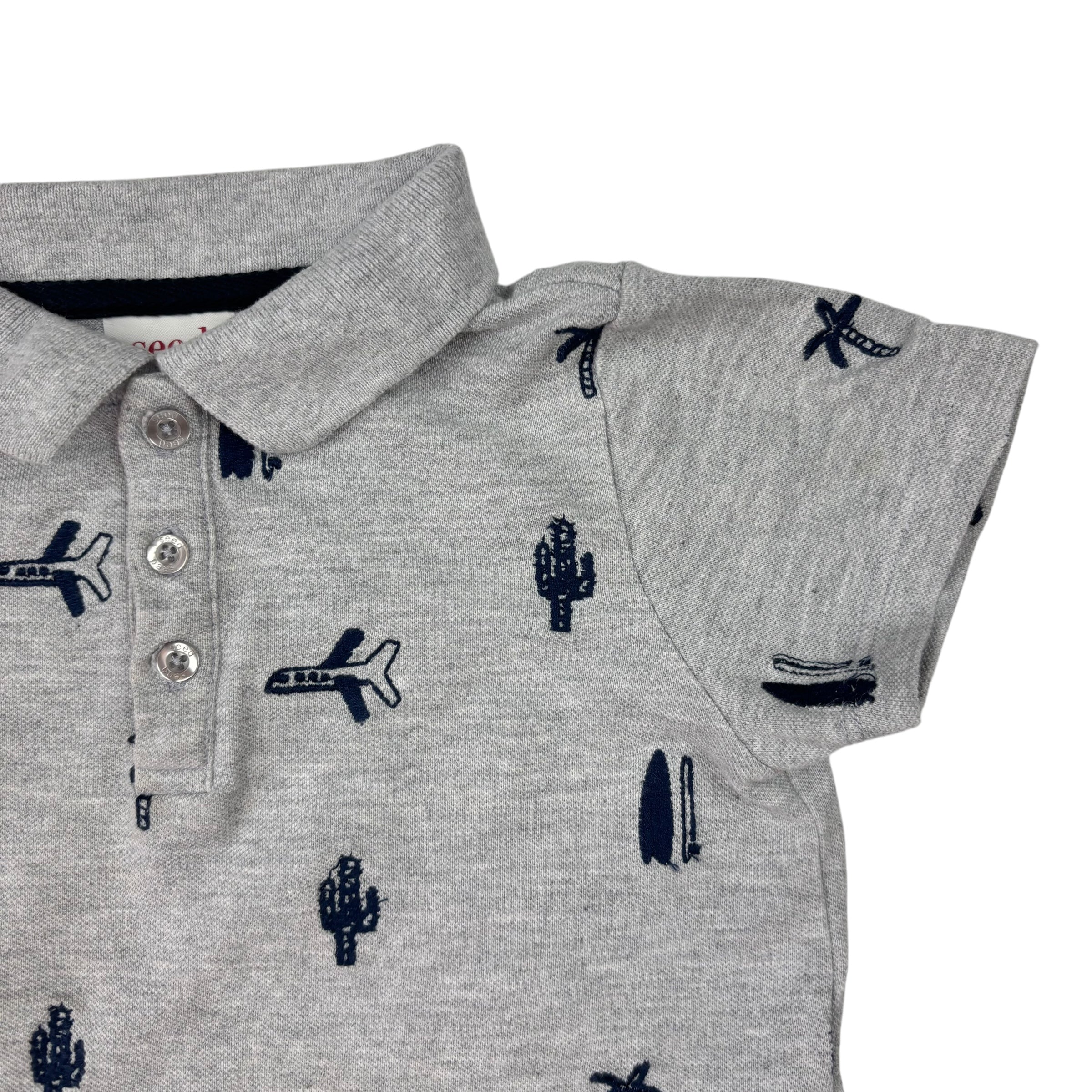 Seed Embroidered Polo, Size 5