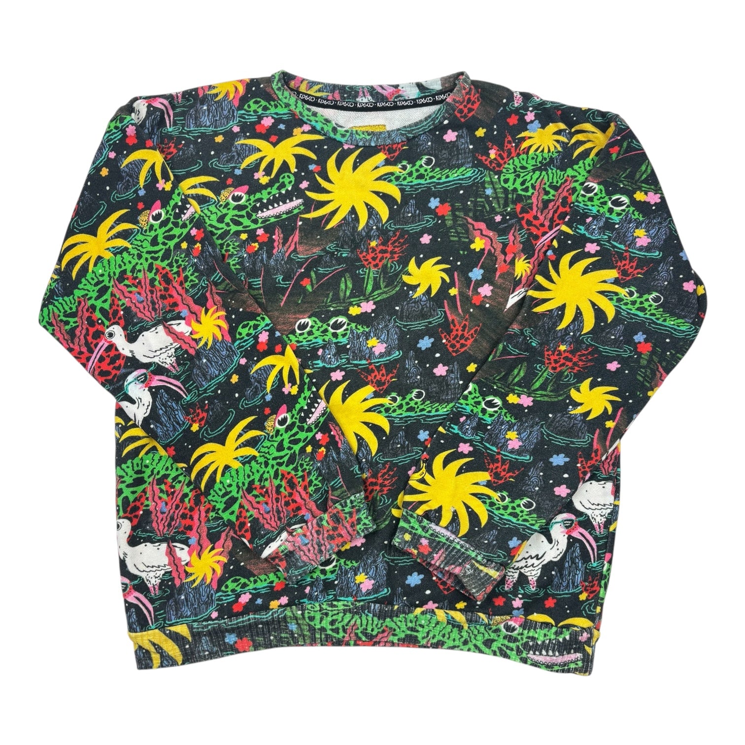 Kip and Co Dark Print Jumper, Size 10