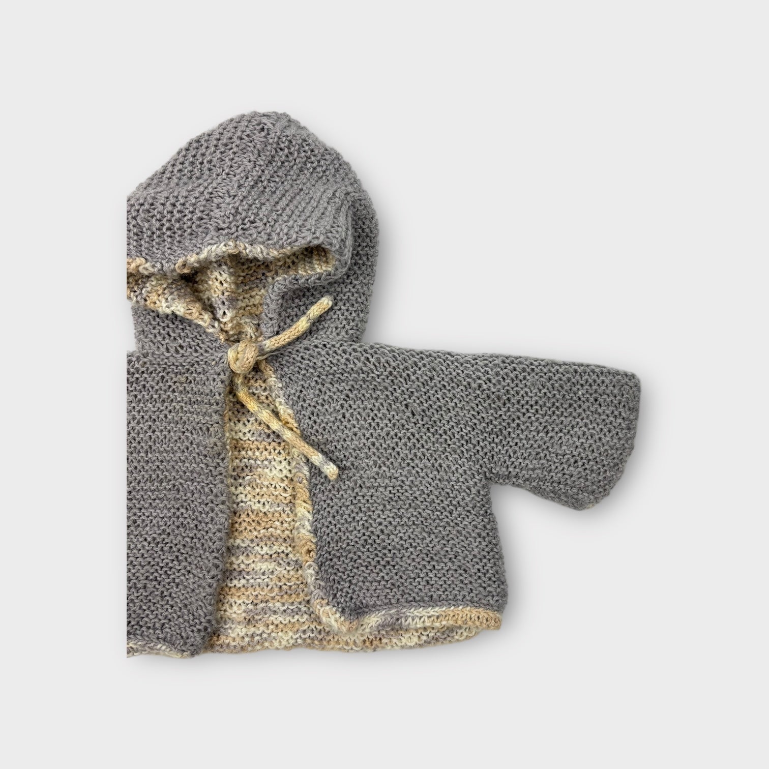 Handmade Reversible Knit Cardigan, Size 000