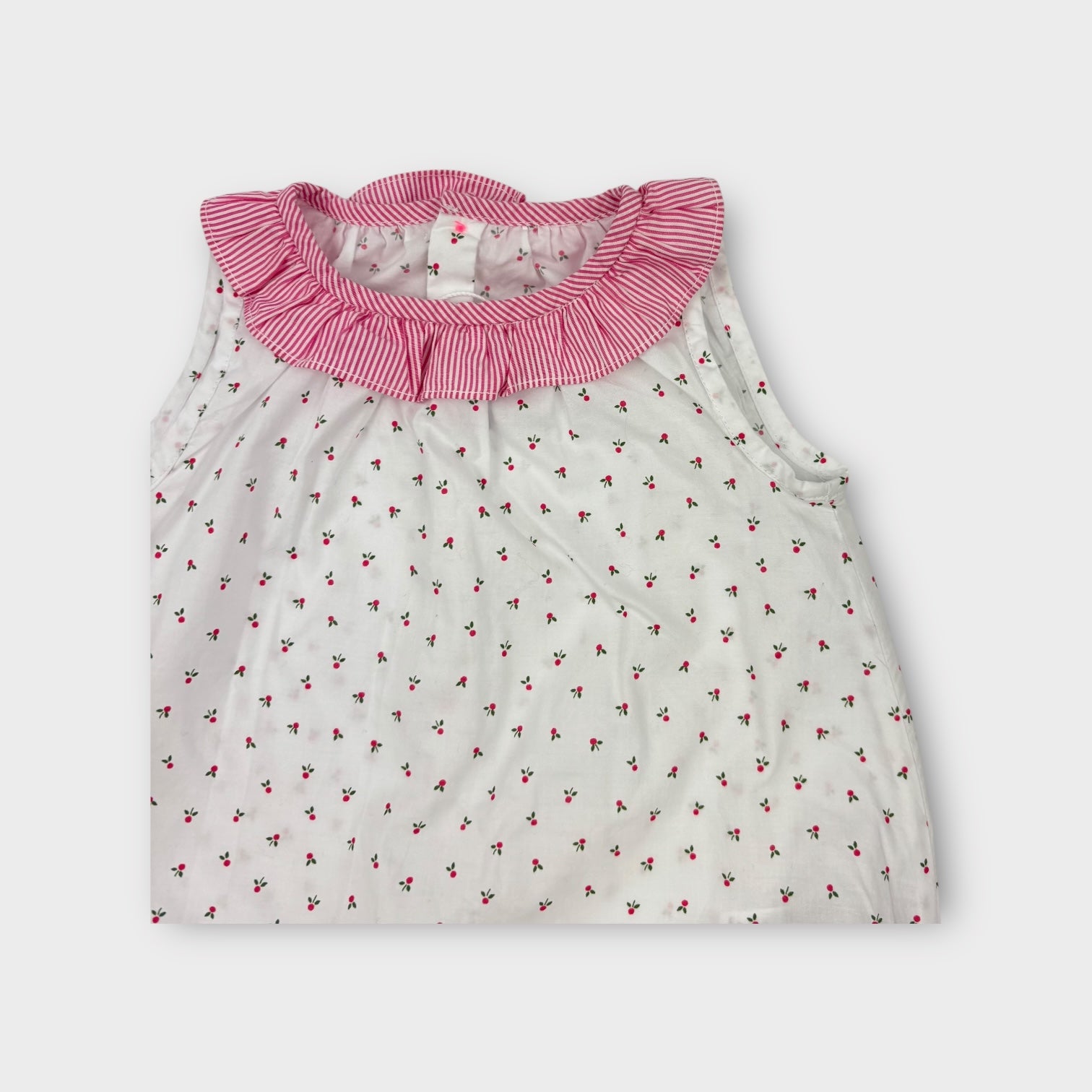 Jacadi Paris Frill Floral Romper, Size 0000