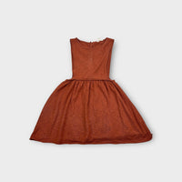 Grown Rust Knit Pinafore Dress, Size 3-4