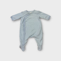 Hugo Boss Blue Patterned Onesie, Size 0000