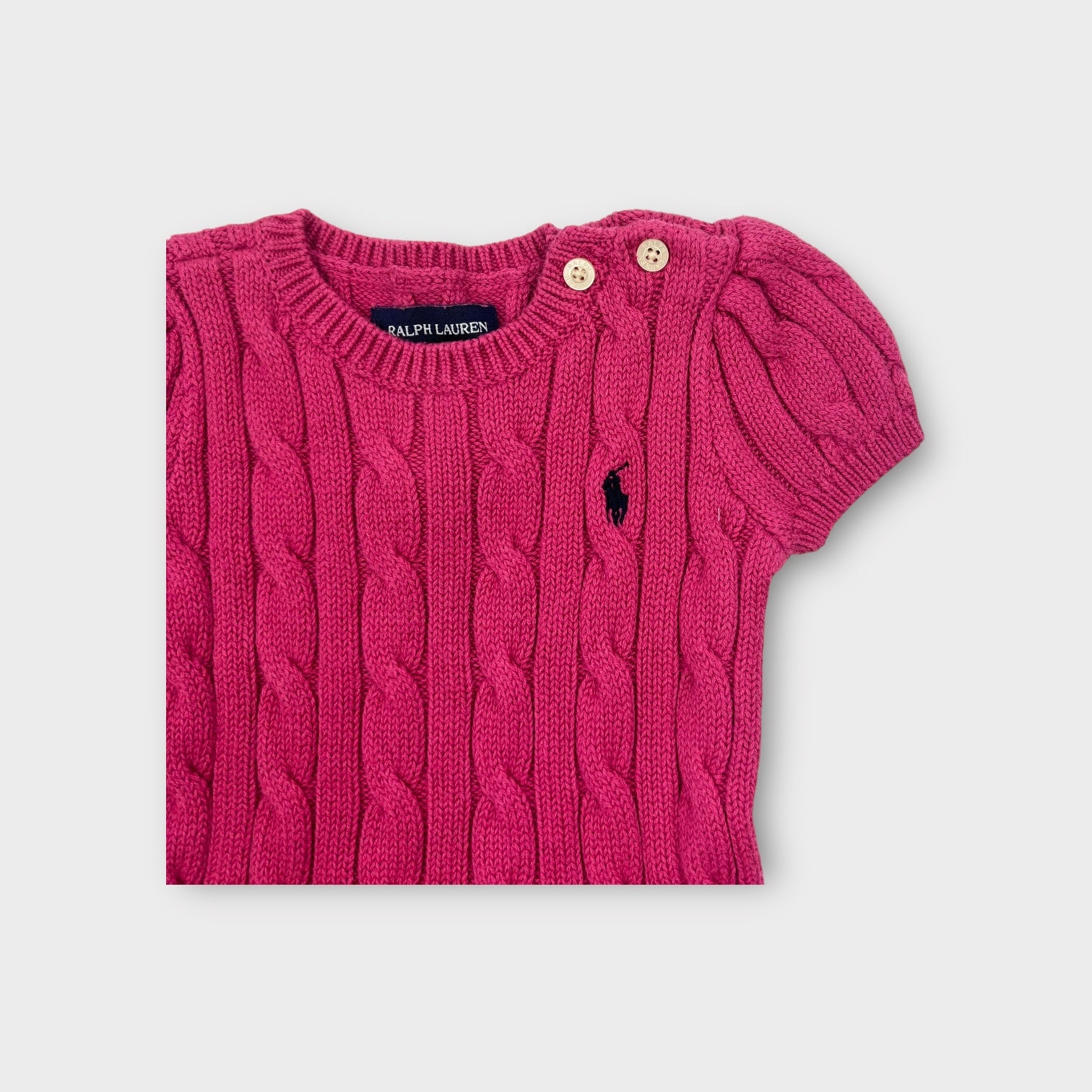 Ralph Lauren Pink Knit Dress, Size 0