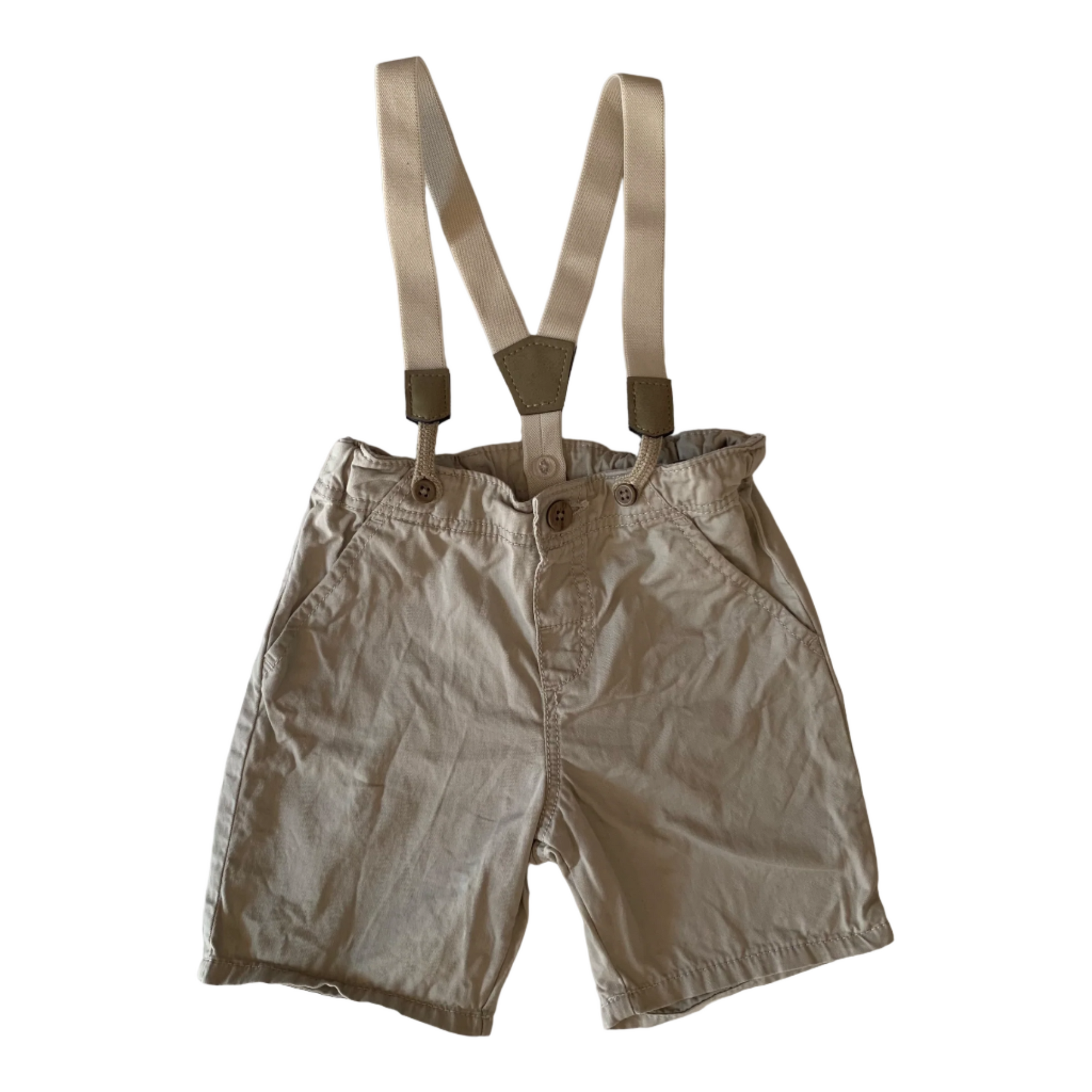 H&M Shorts with Suspenders, Size 1-2