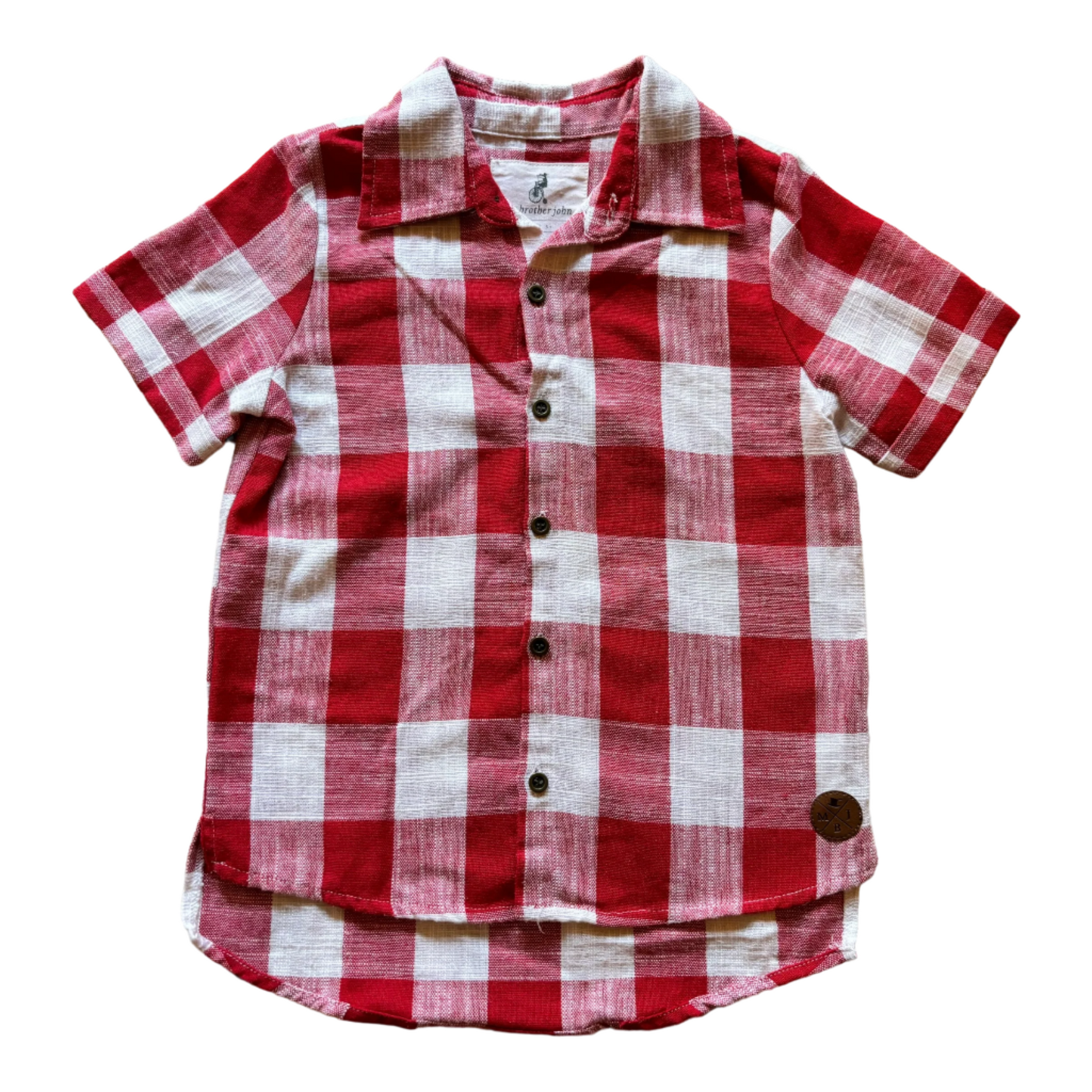 My Brother John Gingham Shirt, Size 5