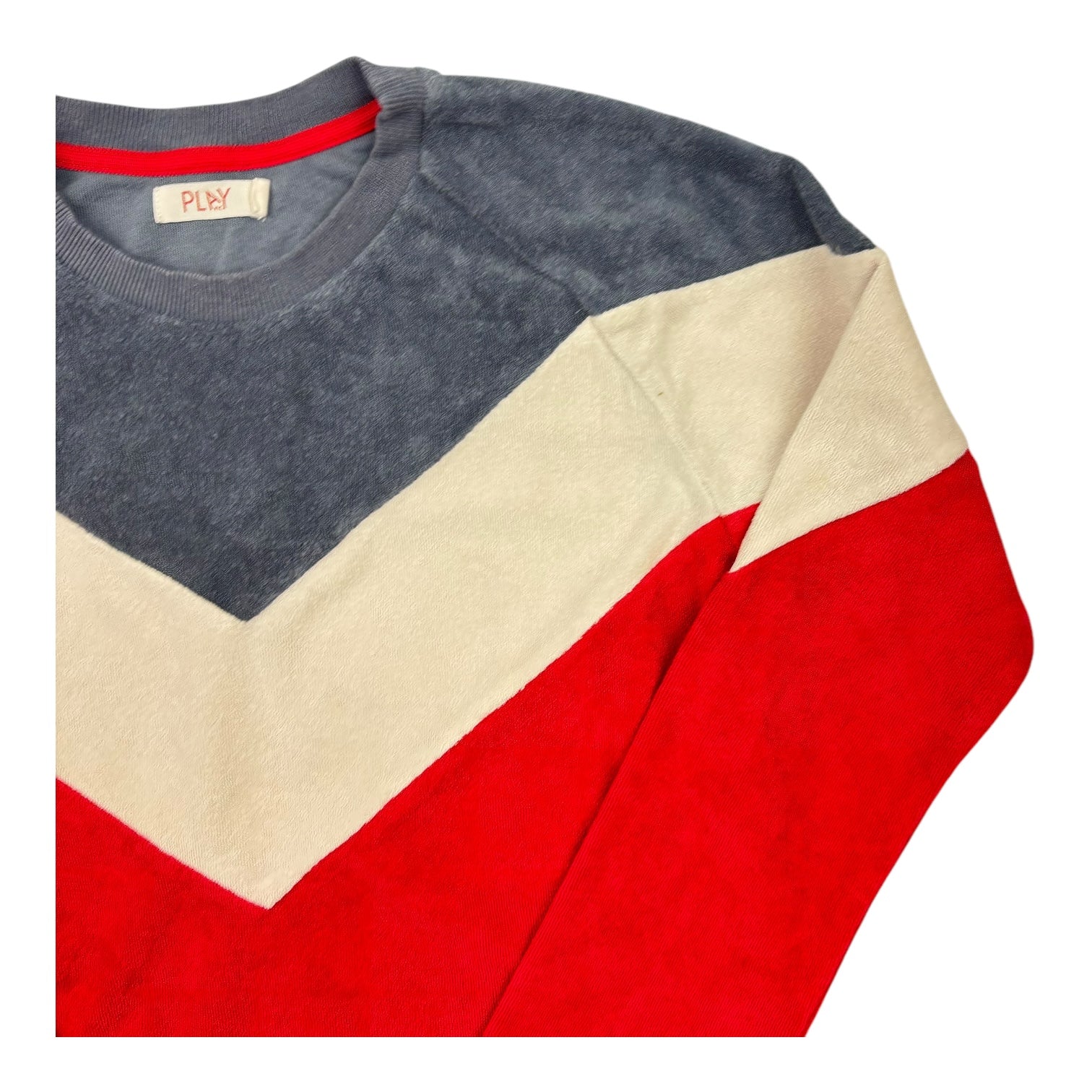 Play Etc Red White and Blue Terry Jumper, Size 12