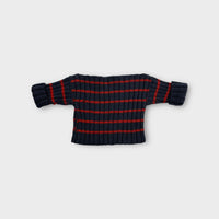 Handmade Red and Blue Knit, Newborn