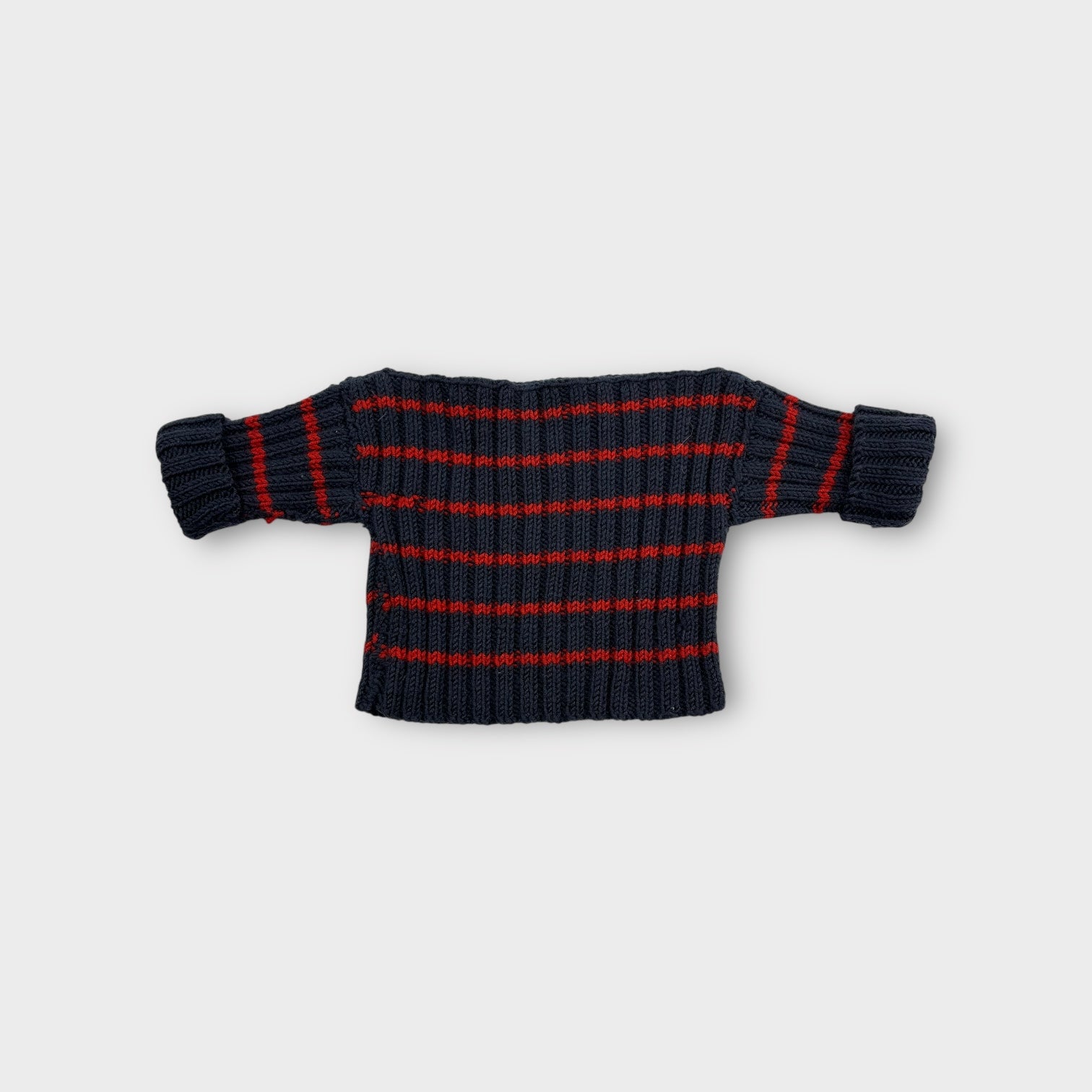 Handmade Red and Blue Knit, Newborn