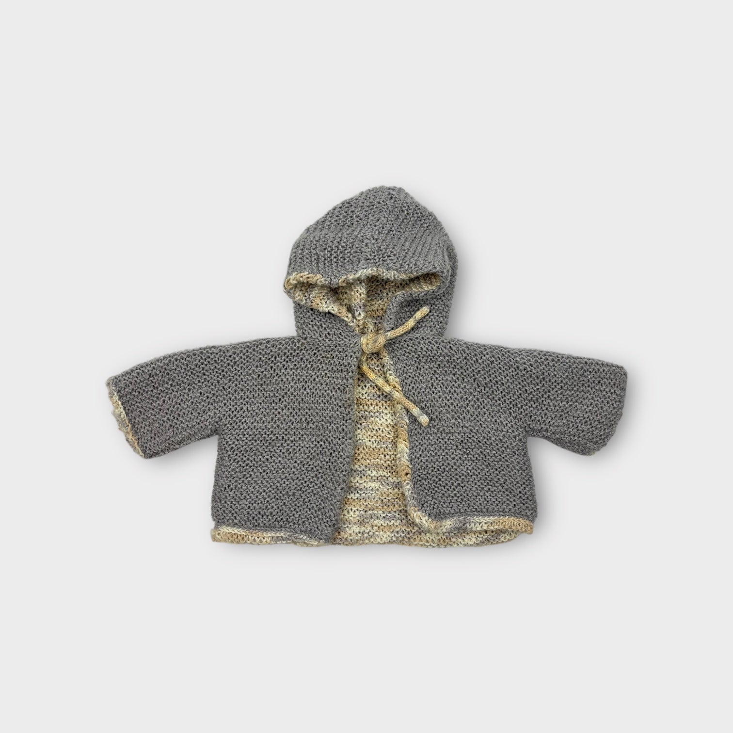 Handmade Reversible Knit Cardigan, Size 000