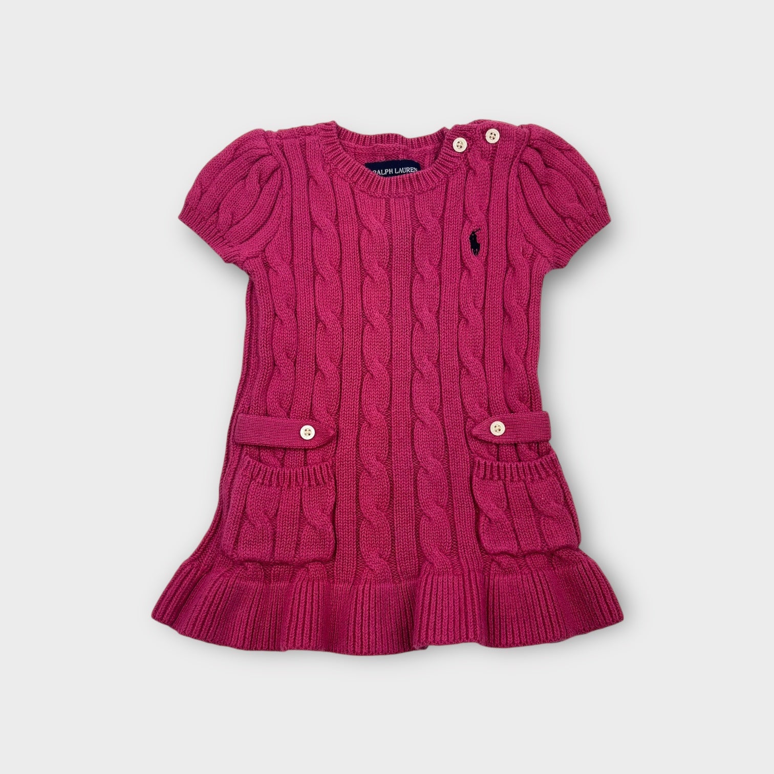 Ralph Lauren Pink Knit Dress, Size 0