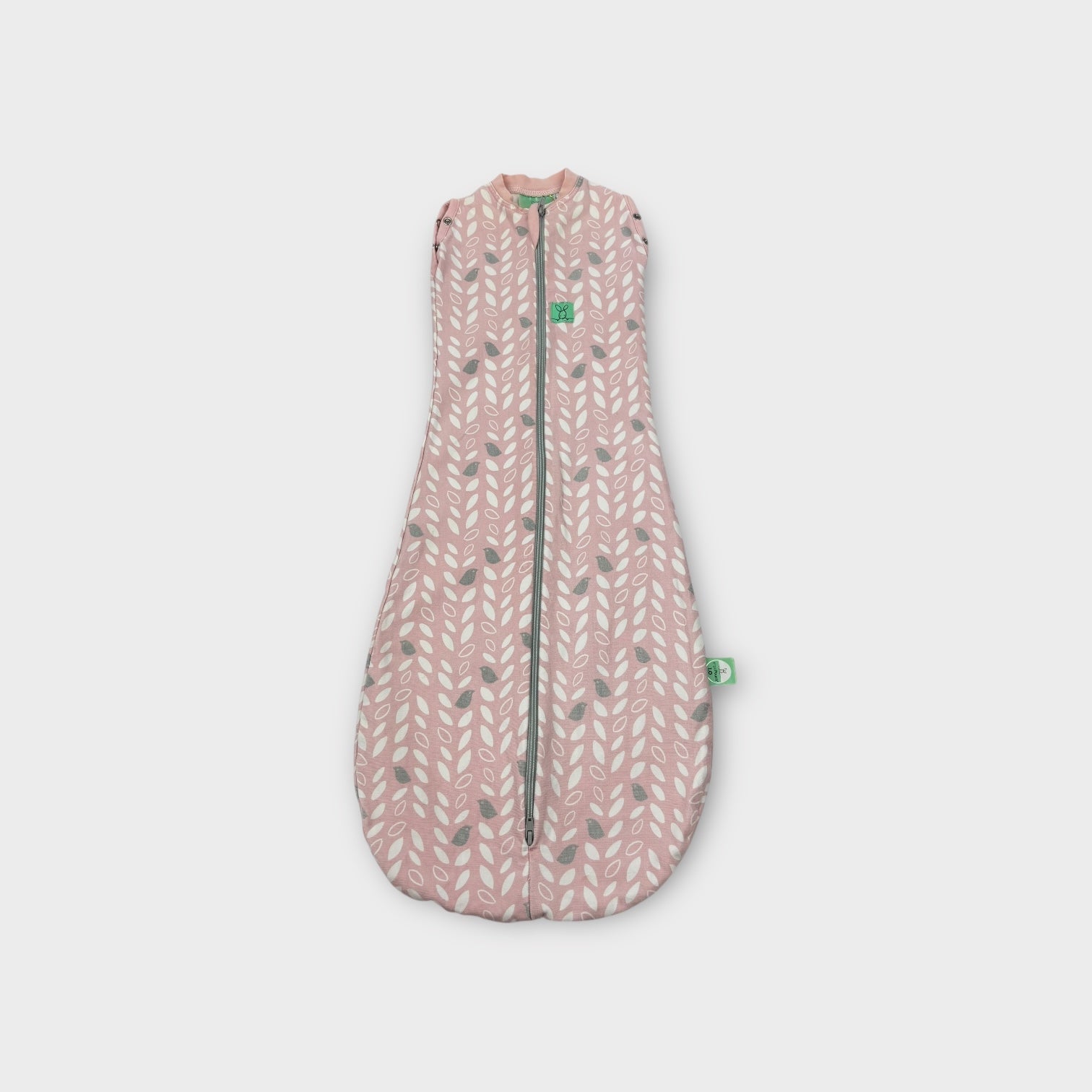 ErgoPouch Pink Leaf Sleep Sack 1.0 Tog, Size 00-0