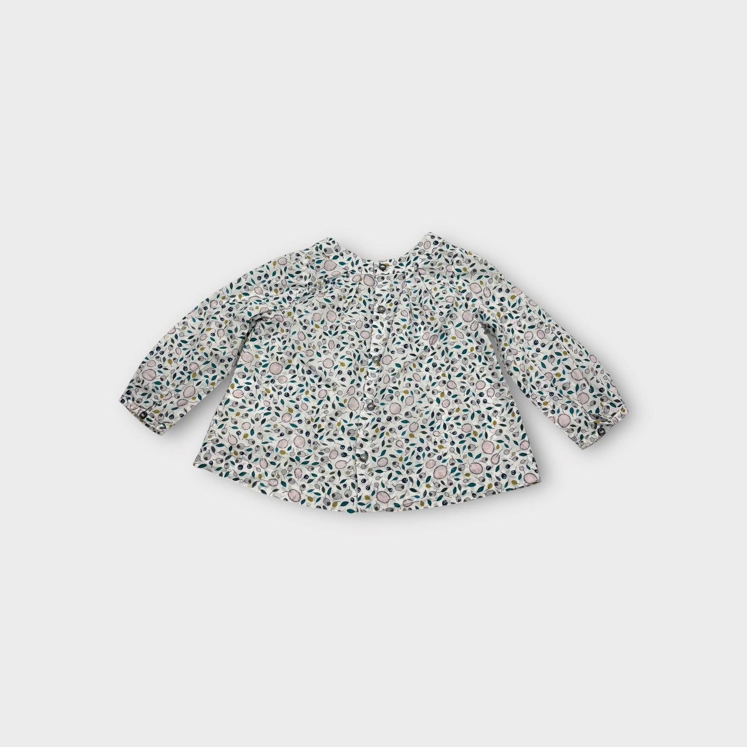 Jacadi Paris Leaf Print Blouse, Size 0