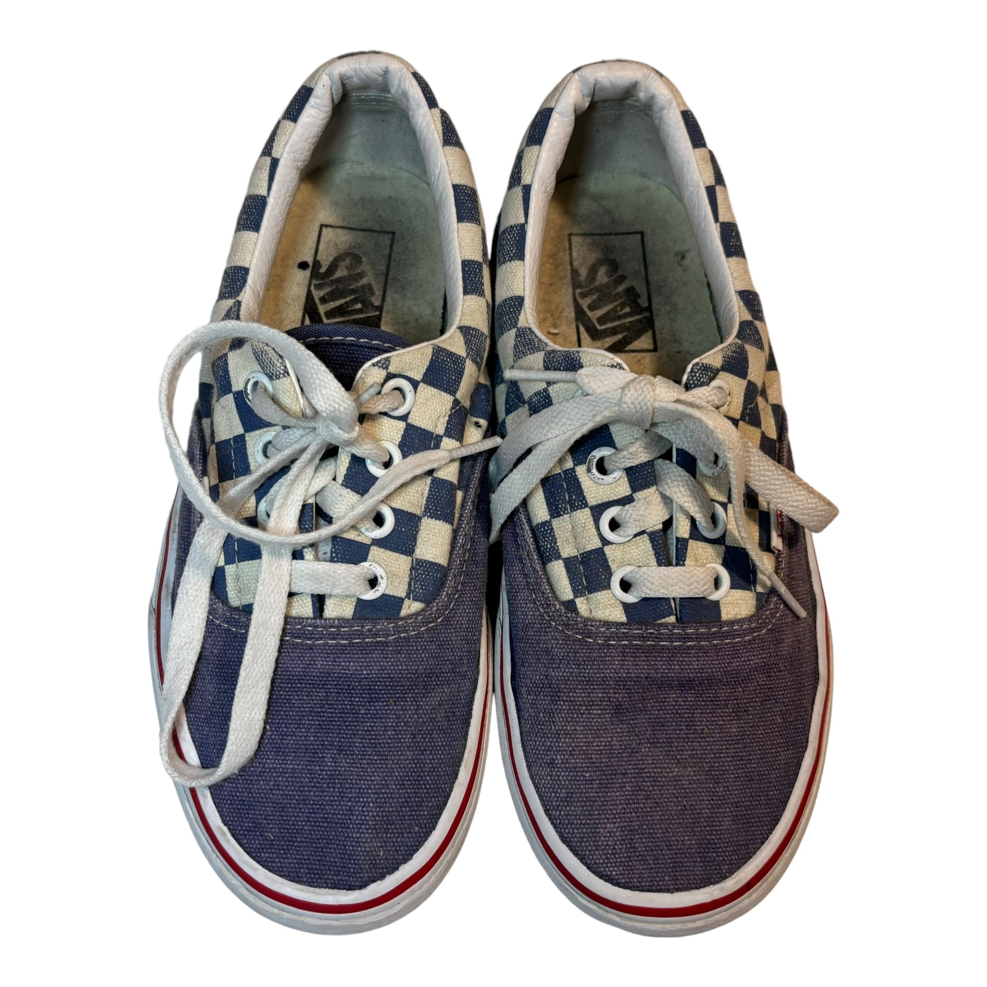 Chambray Checkerboard Vans, Size EUR 38