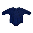 Chloe and Amelie Navy Romper, Size 0