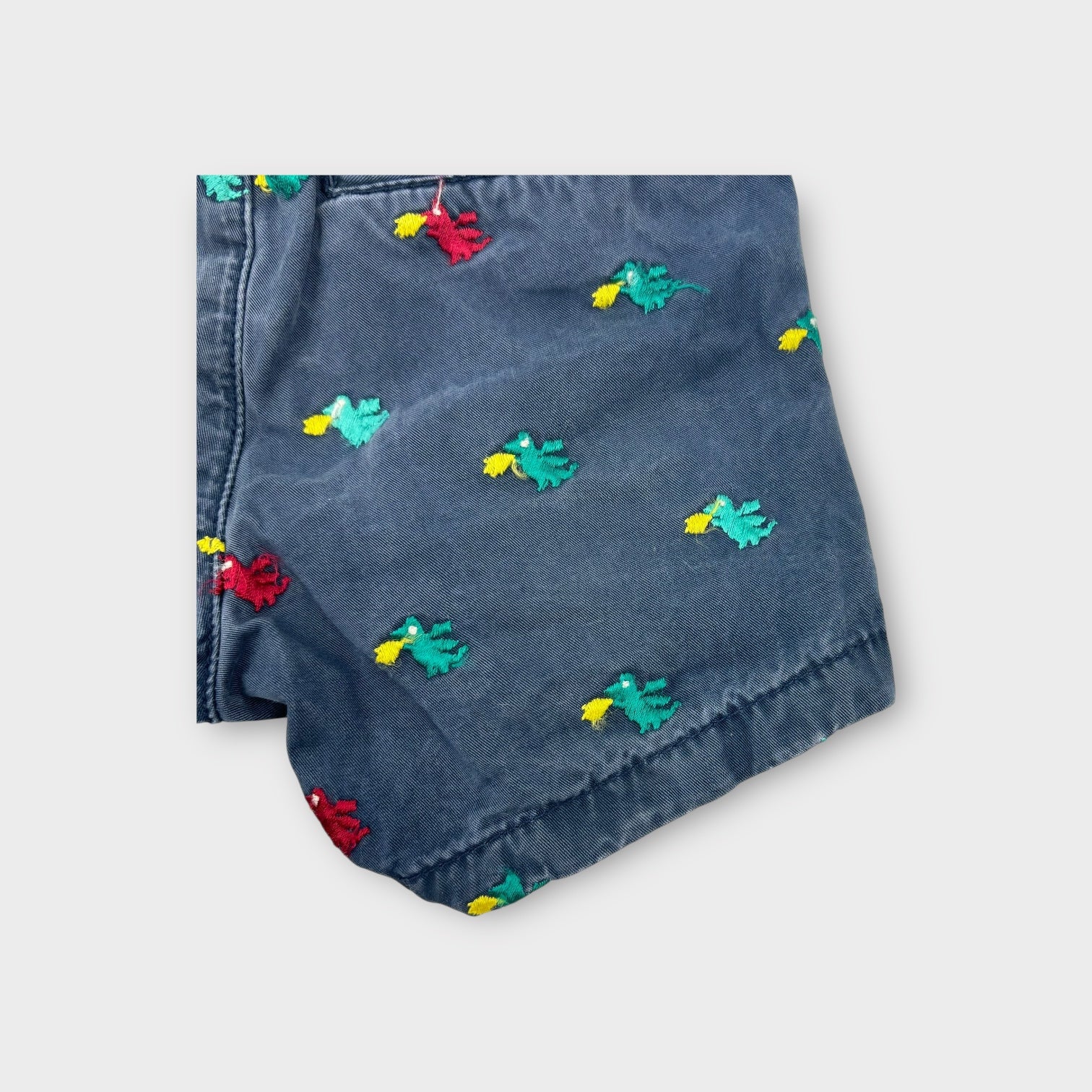 Du Pareil Au Meme Embroidered Dragon Shorts, Size 2