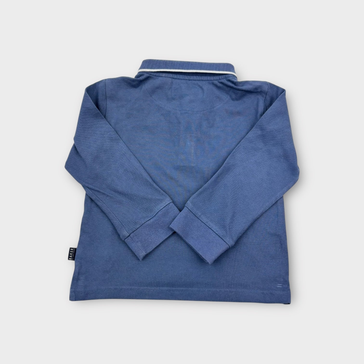 Ted Baker Blue Long Sleeve Polo Shirt, Size 2-3