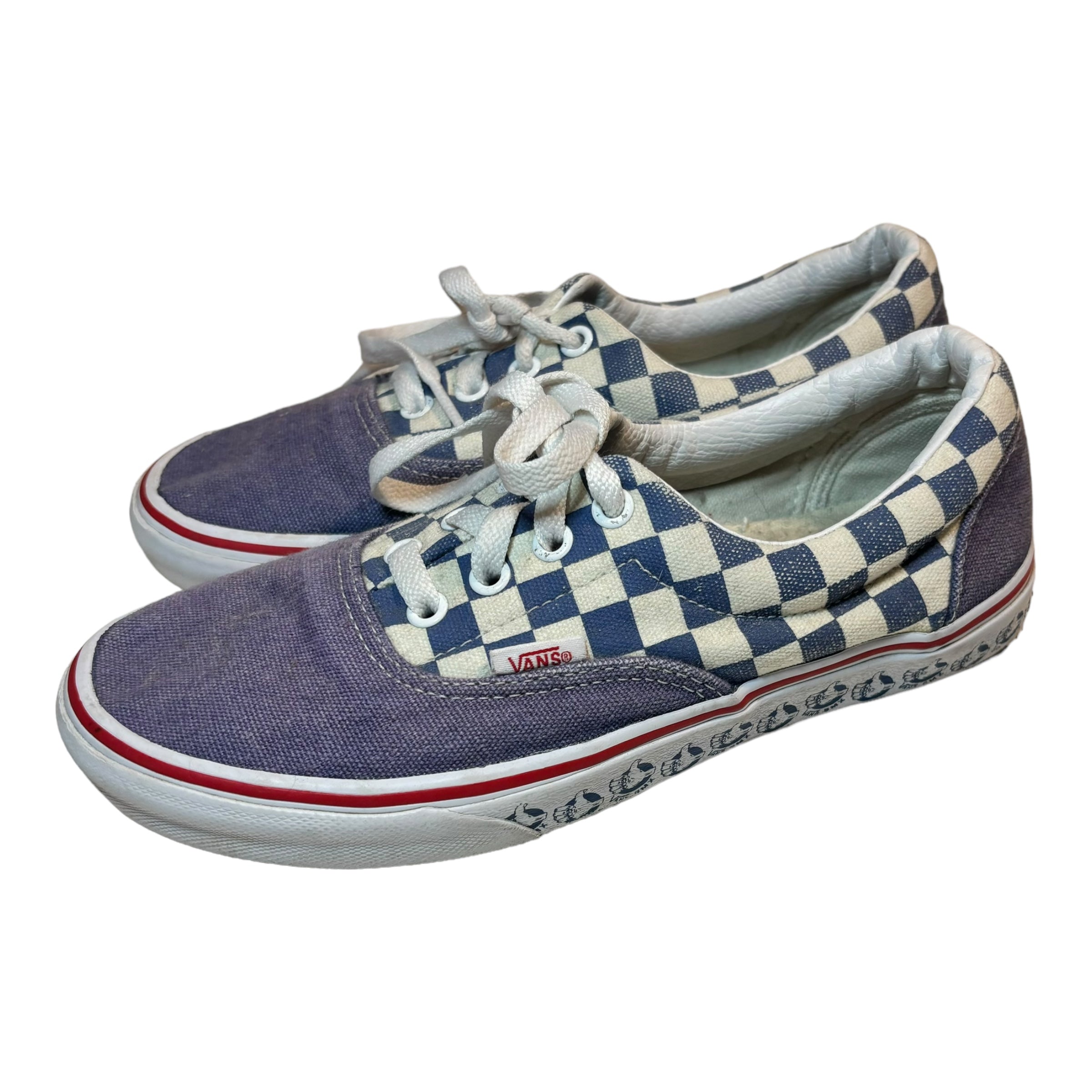 Chambray Checkerboard Vans, Size EUR 38