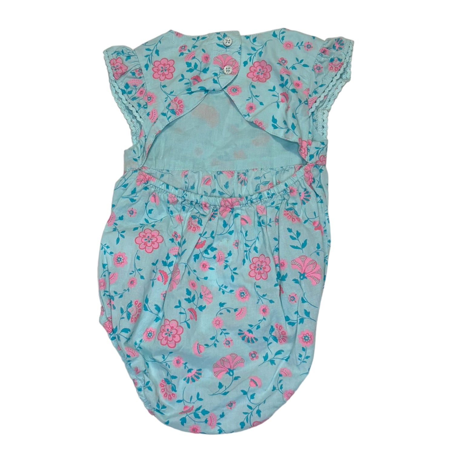Purebaby Floral Romper, Size 000