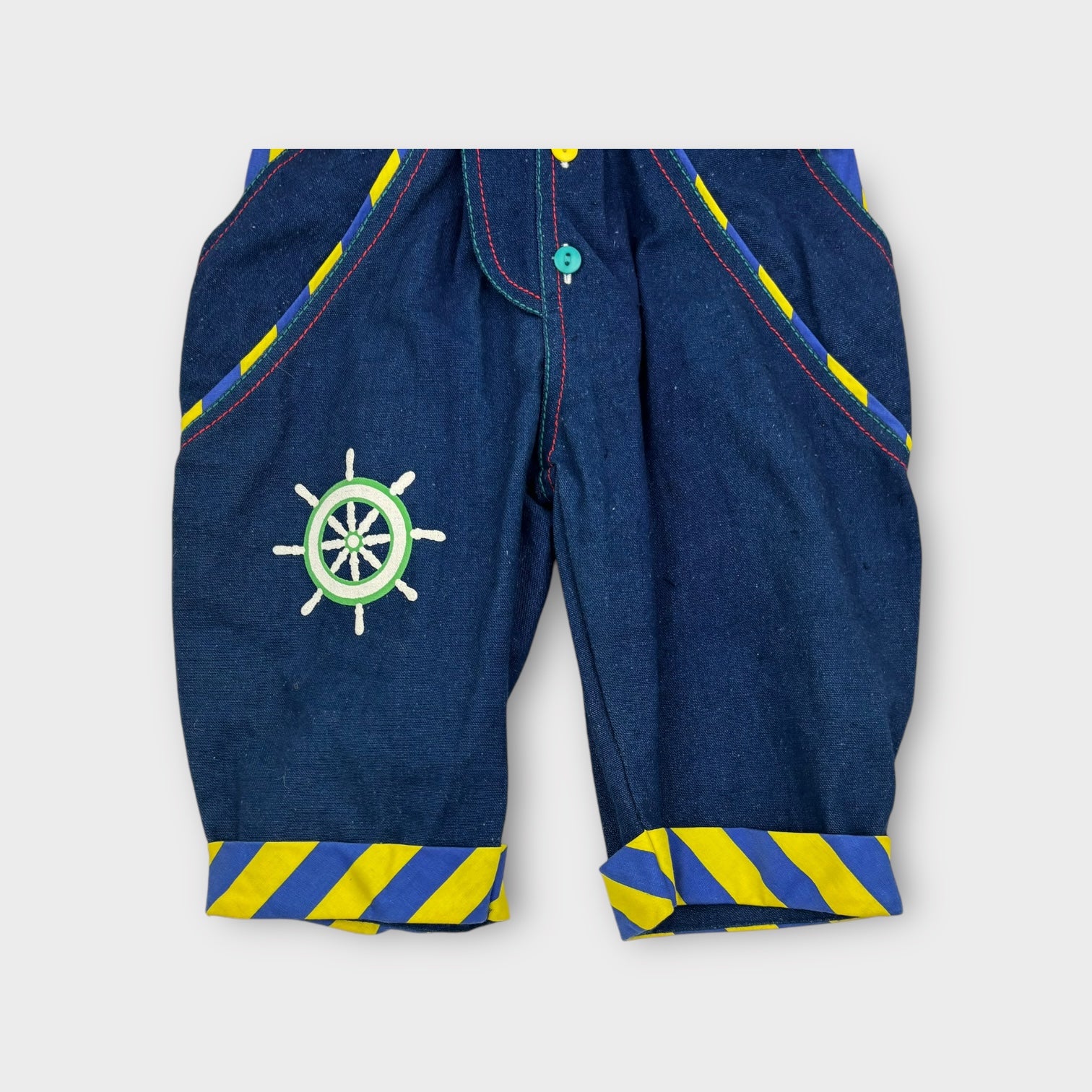 Vintage Overalls & Long Sleeve Set, Size 1-2