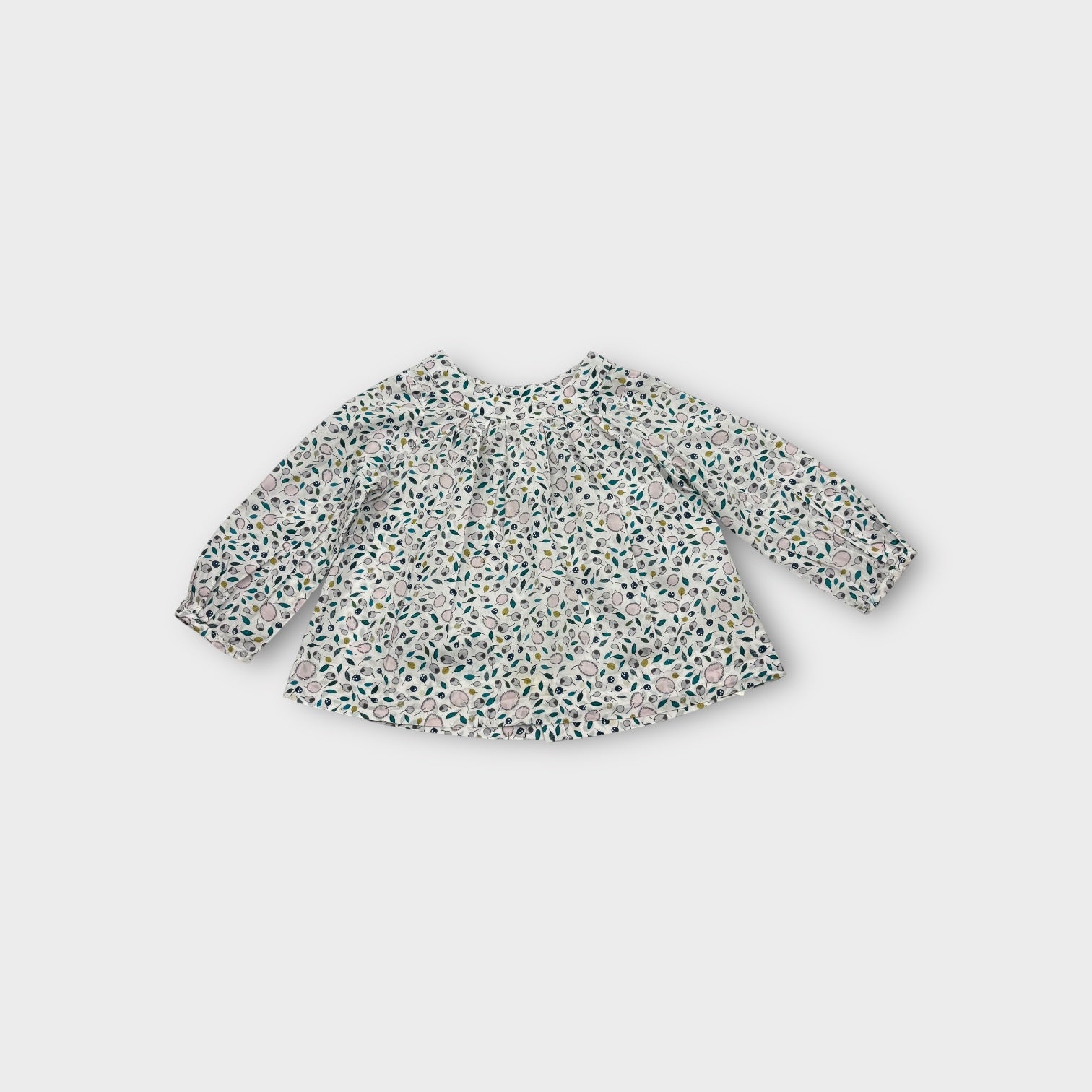 Jacadi Paris Leaf Print Blouse, Size 0