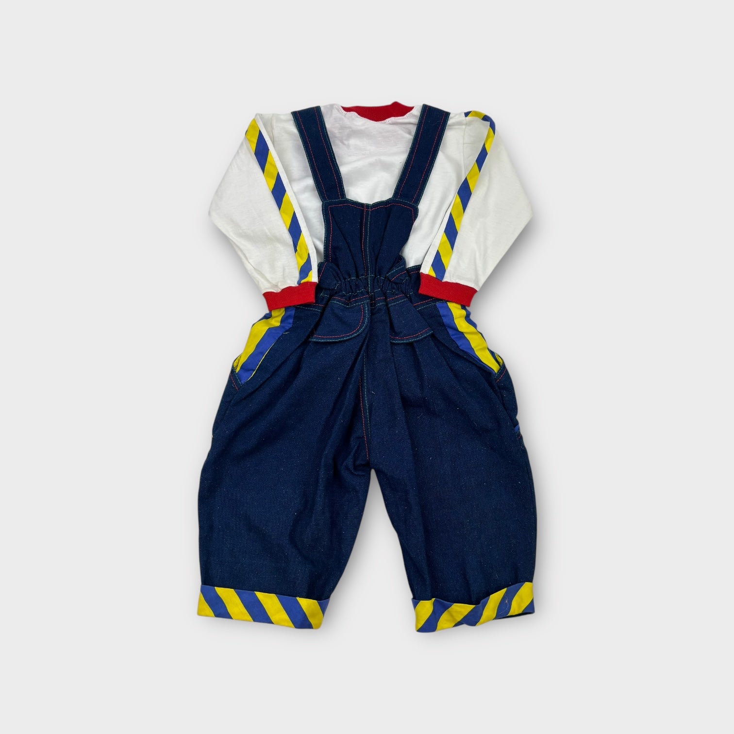 Vintage Overalls & Long Sleeve Set, Size 1-2
