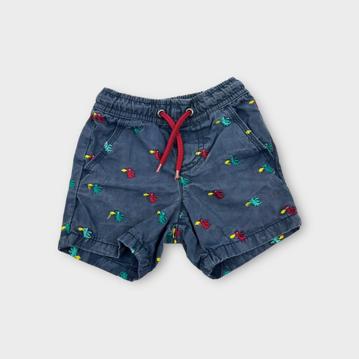 Du Pareil Au Meme Embroidered Dragon Shorts, Size 2