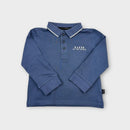 Ted Baker Blue Long Sleeve Polo Shirt, Size 2-3