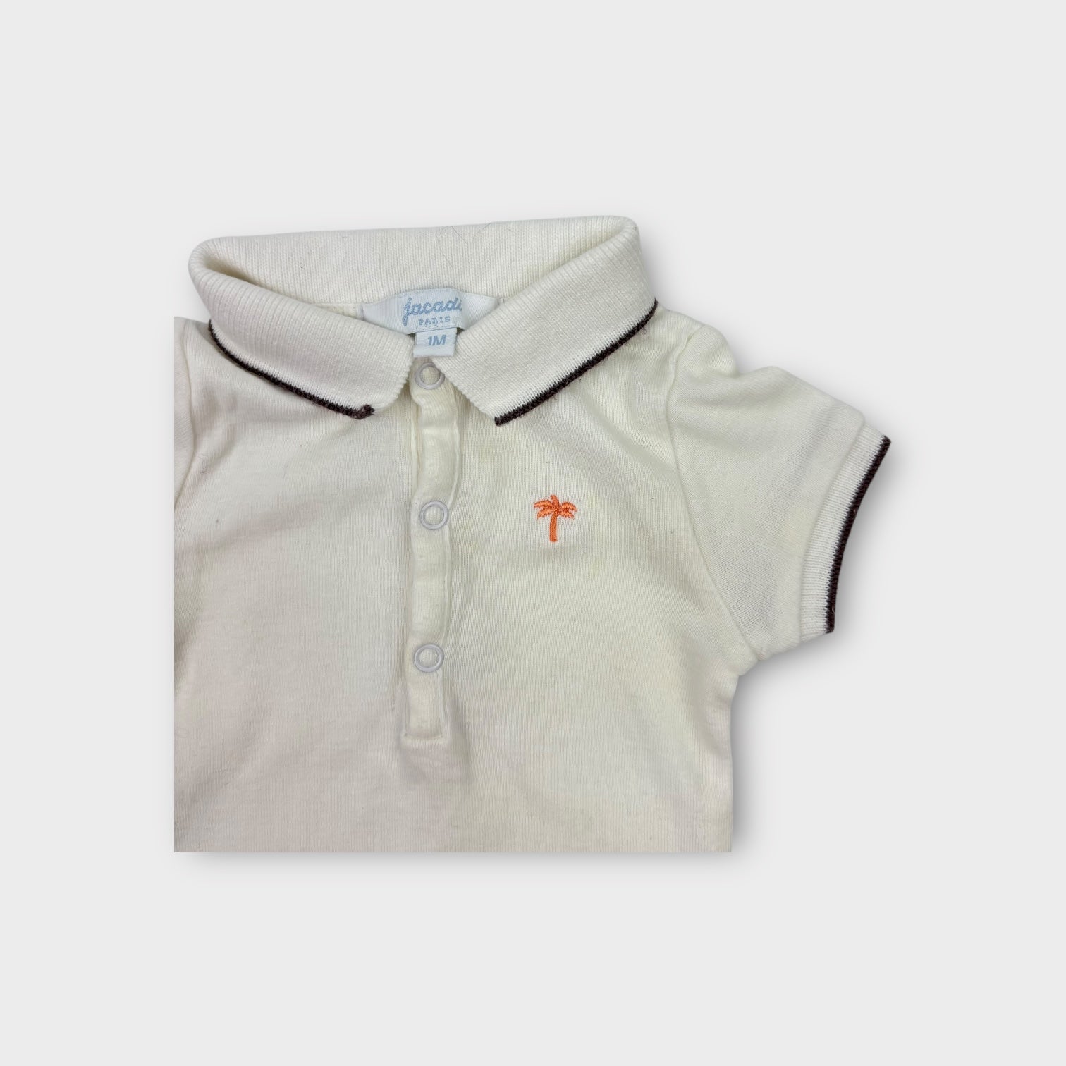 Jacadi Paris Polo Bodysuit, Size 0000