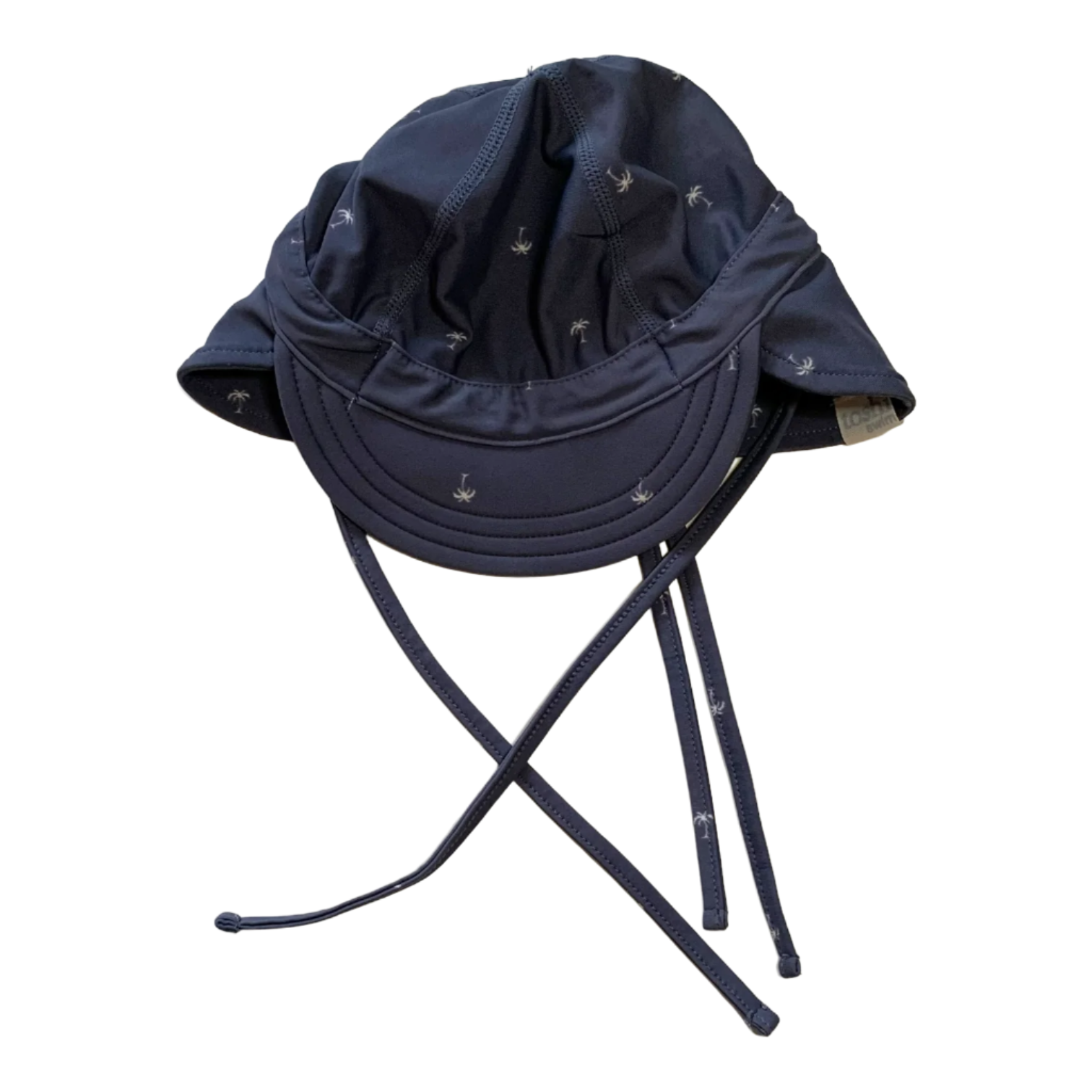 Charcoal Palm Tree Toshi Swim Hat, Size XS