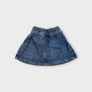 Denim Pleated Skirt, Size 2