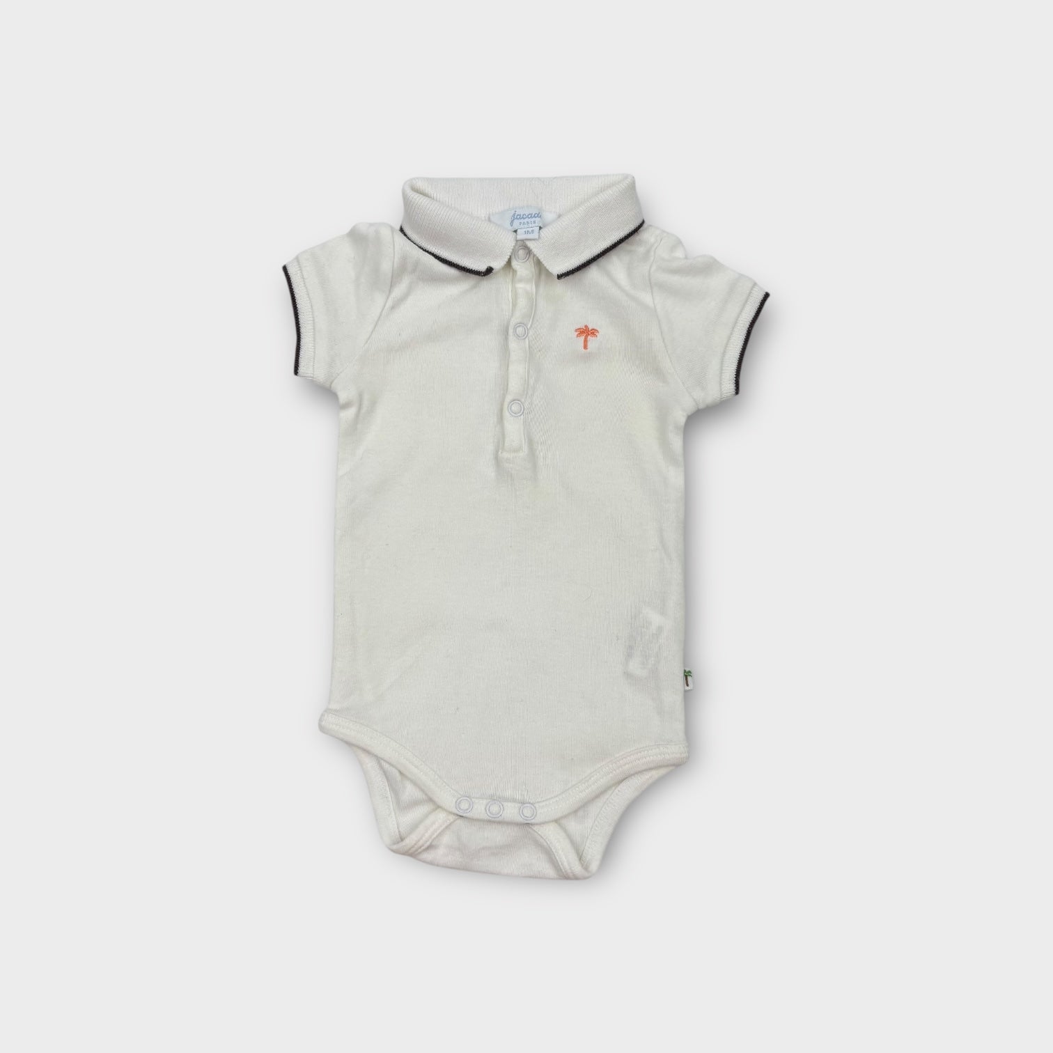 Jacadi Paris Polo Bodysuit, Size 0000