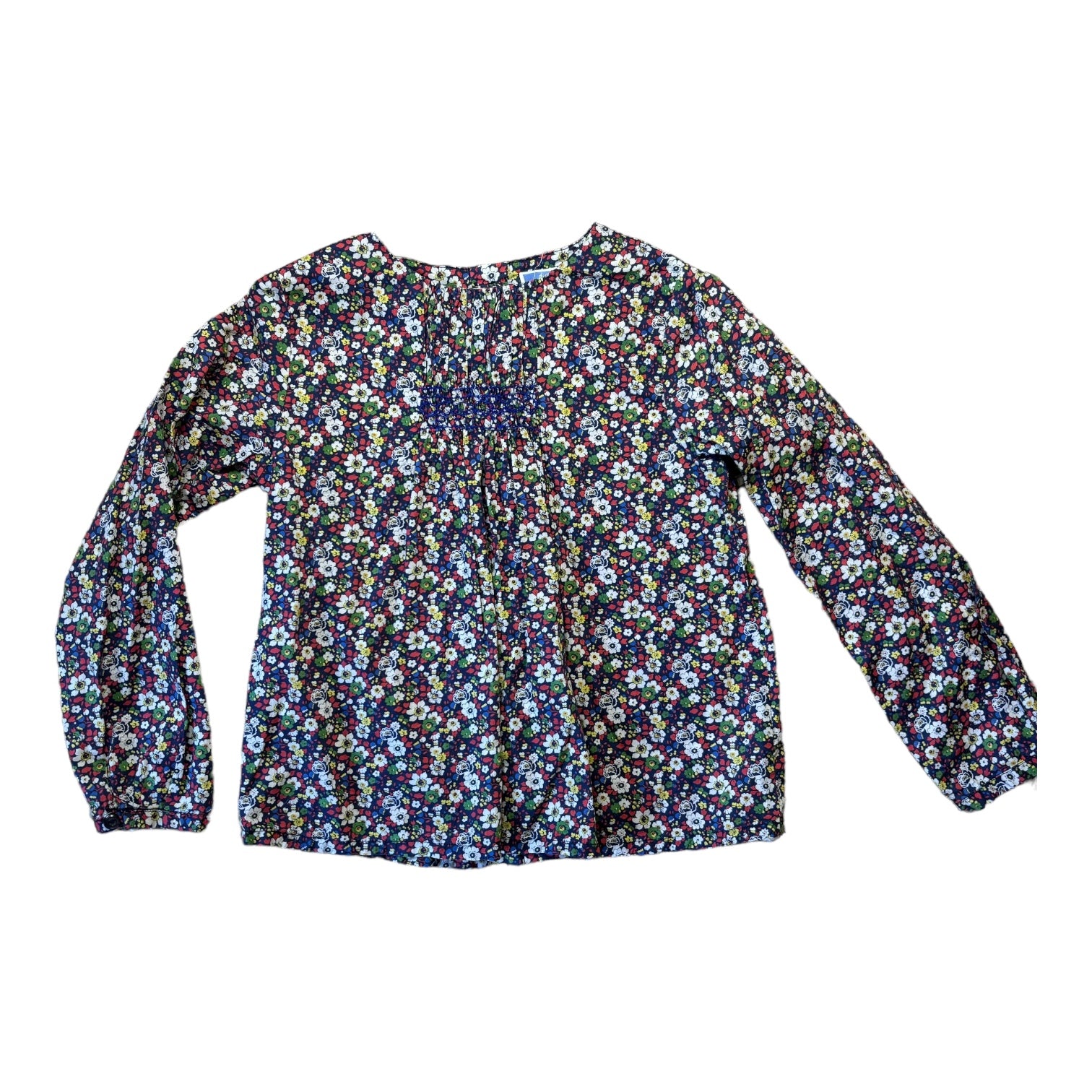 Floral Jacadi Shirt, Size 6