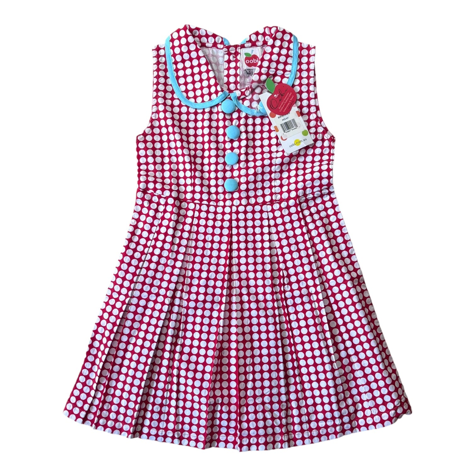 Oobi Polkadot Dress, Size 4