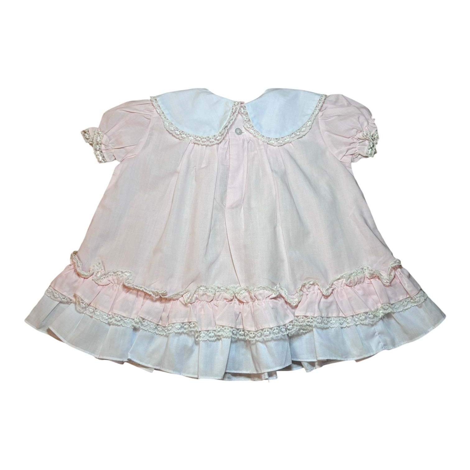Vintage Pink Babydoll Dress, Size 1