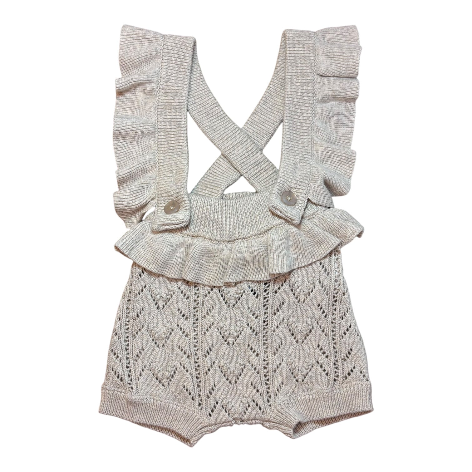 Jamie Kay Knit Shortalls, Size 3