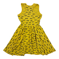 Rock Your Kid Yellow Bow Tie Dress, Size 10