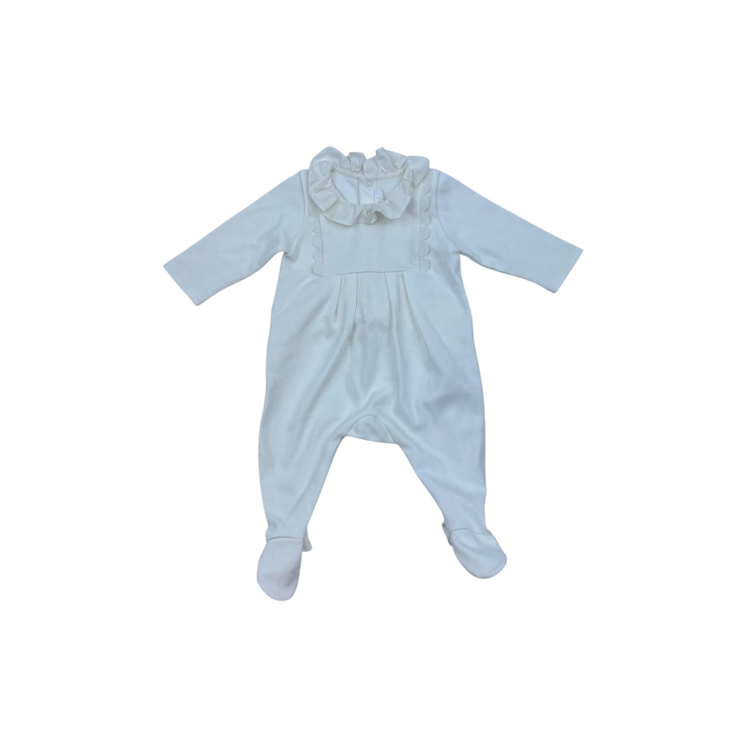 Chloe White Onesie, Size 0000