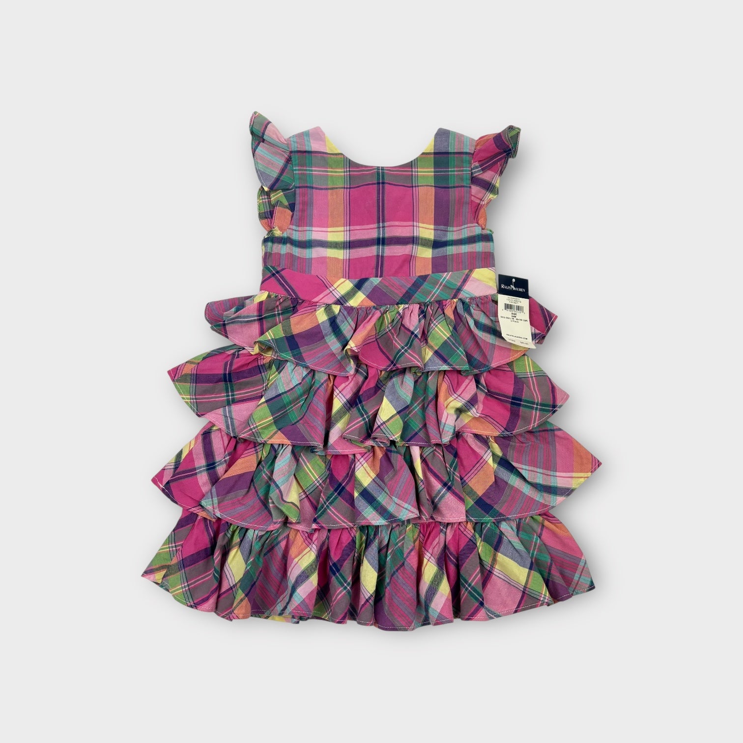 Ralph Lauren Plaid Ruffle Dress with Bloomers, Size 2