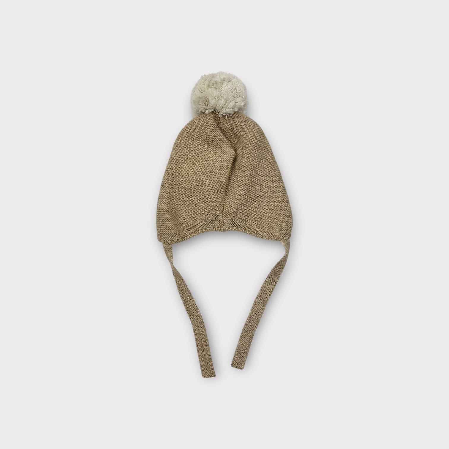 Purebaby Polar Bear Beanie, Size 0-6m