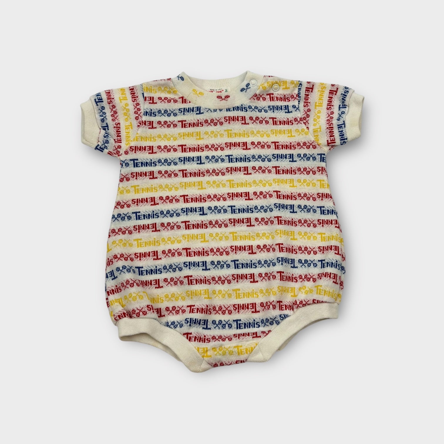 Vintage Tennis Romper, Size 0