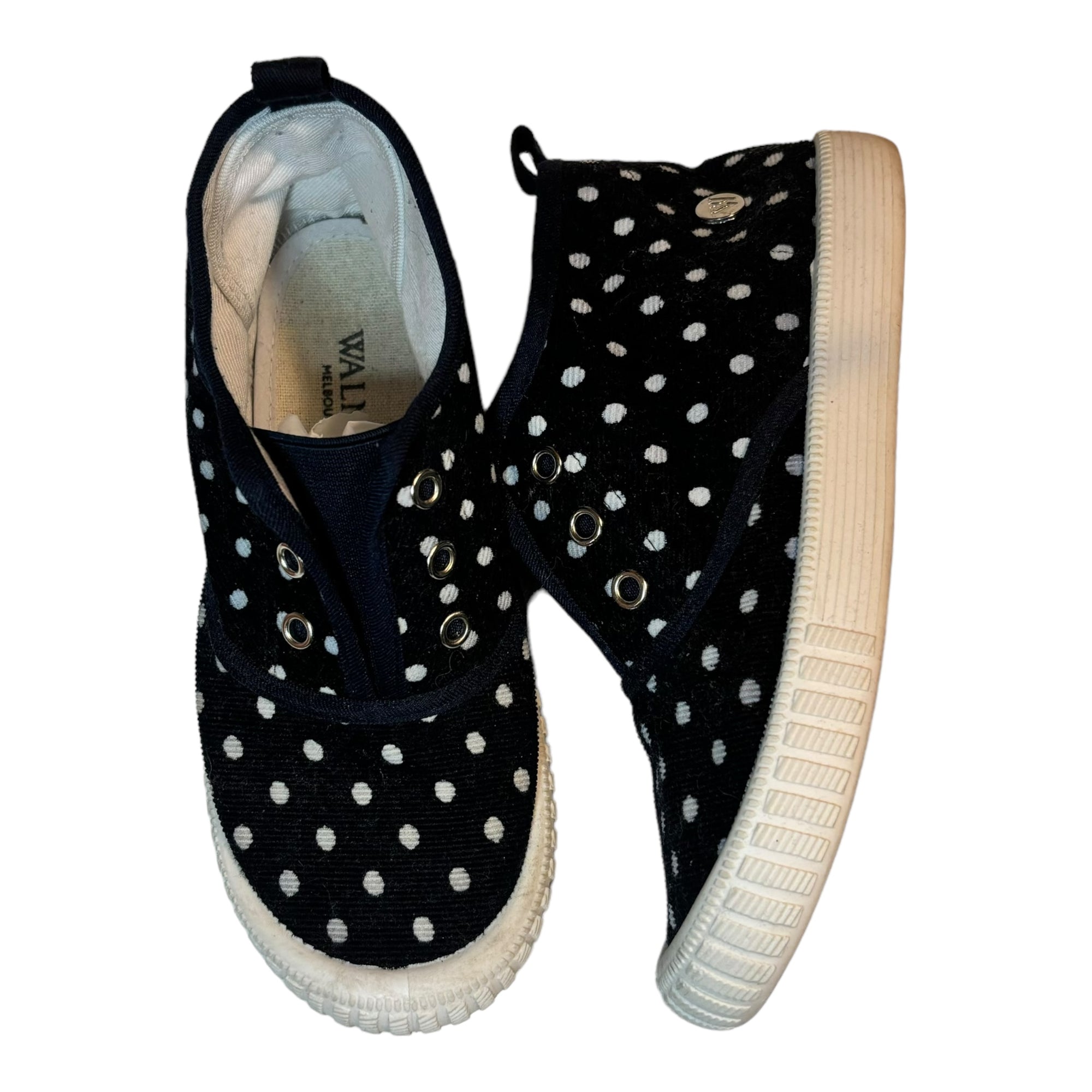Walnut Polkadot Shoes, Size EUR 31