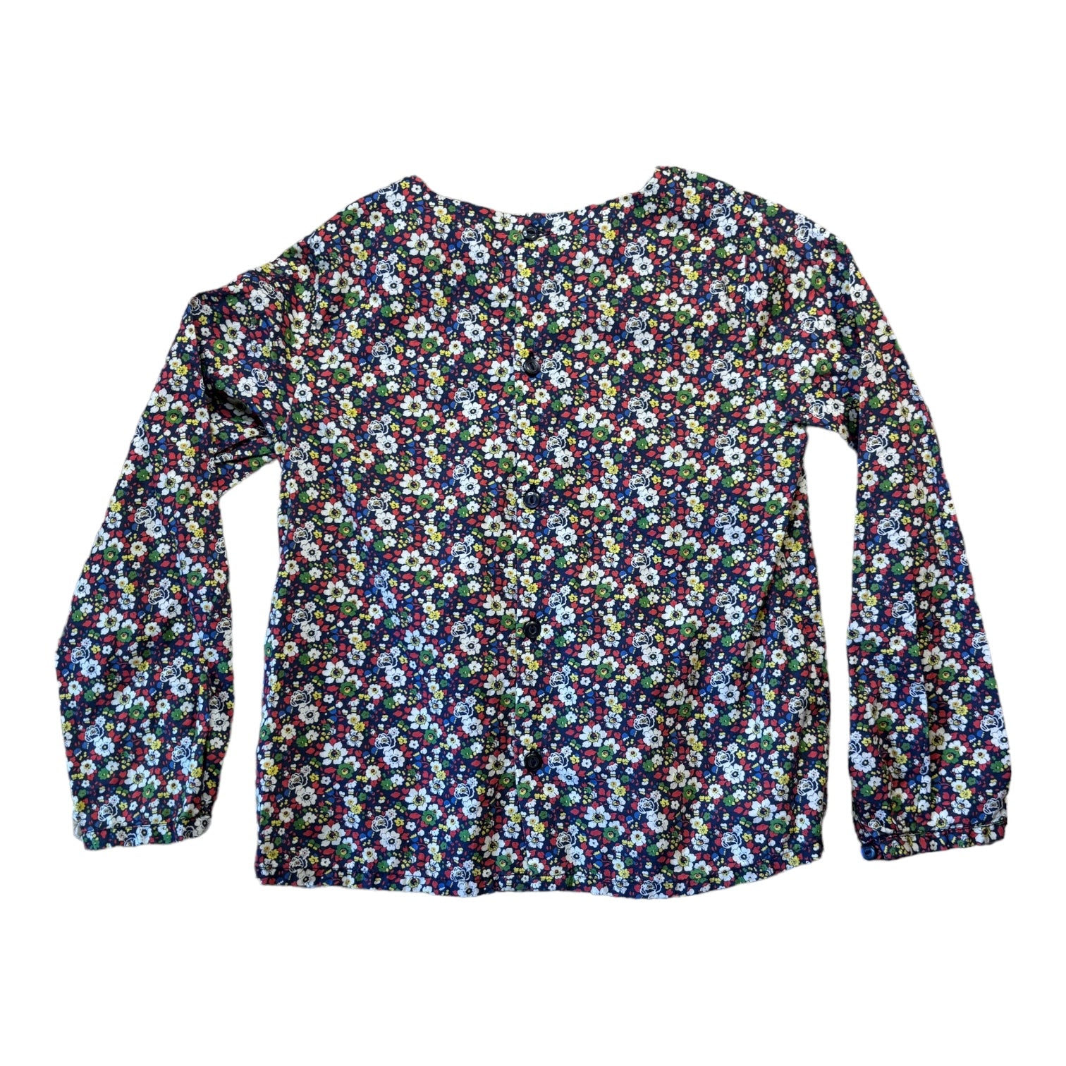 Floral Jacadi Shirt, Size 6
