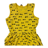 Rock Your Kid Yellow Bow Tie Dress, Size 10