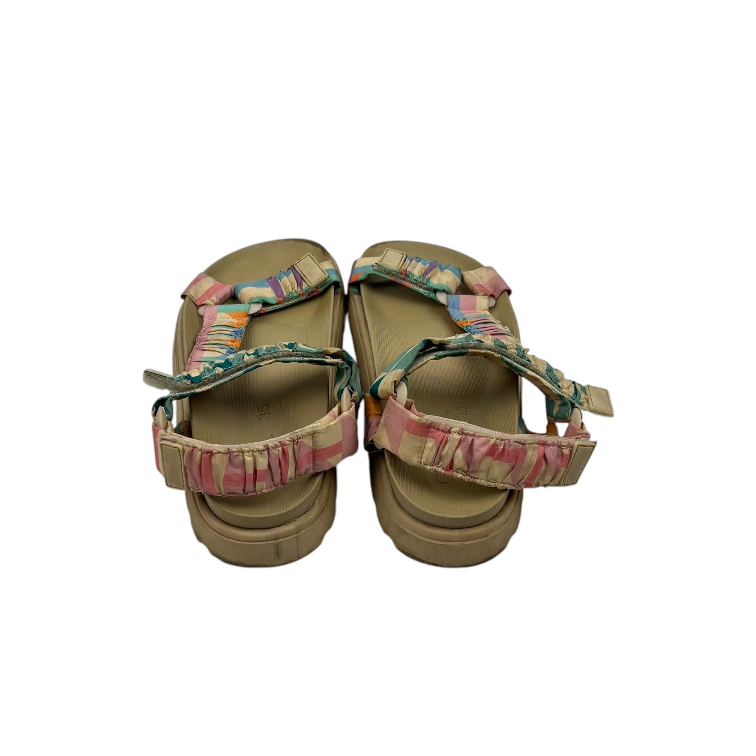 Zara Fabric Velcro Sandals, Size EU35