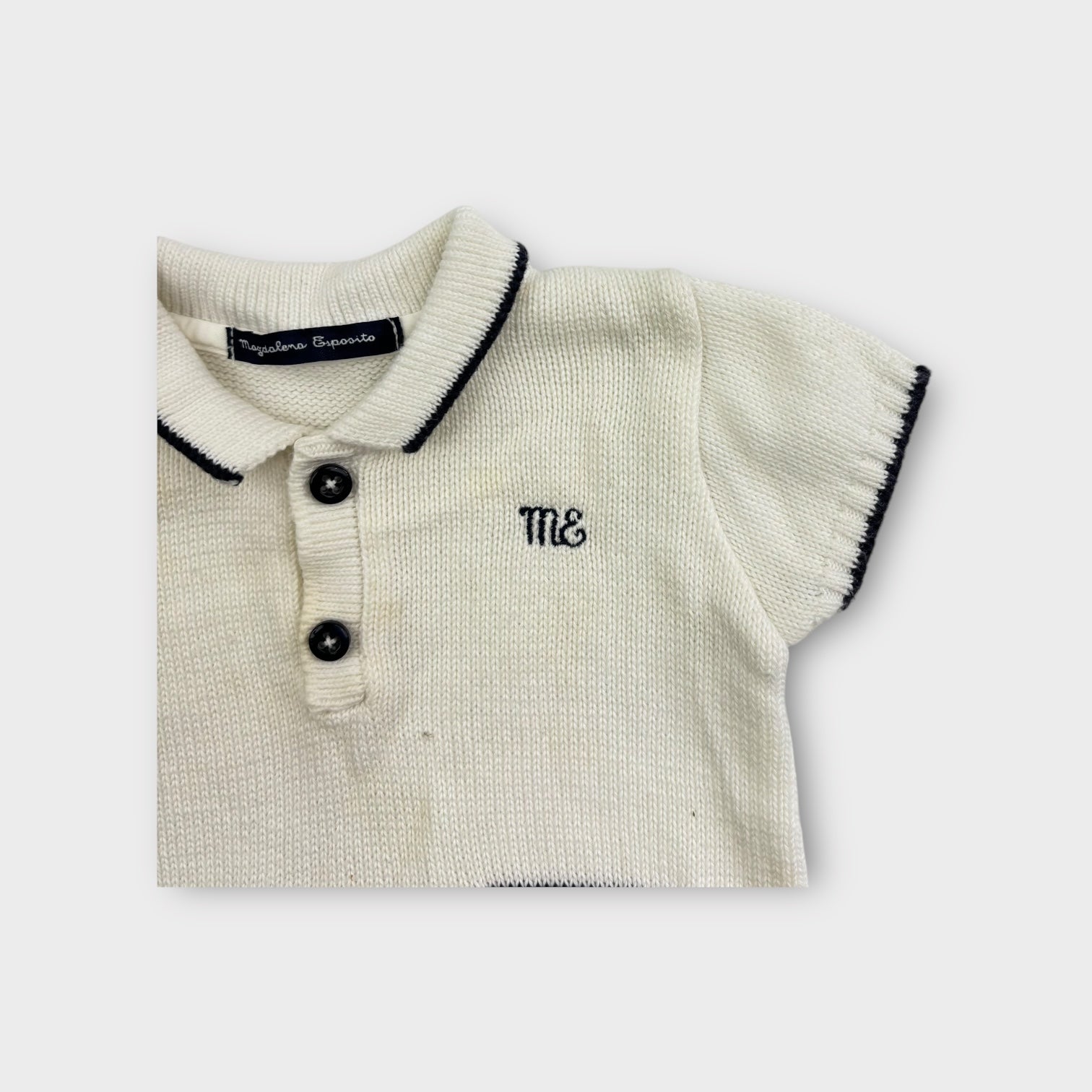 Magdalena Esposito Knitted Polo Top, Size 00