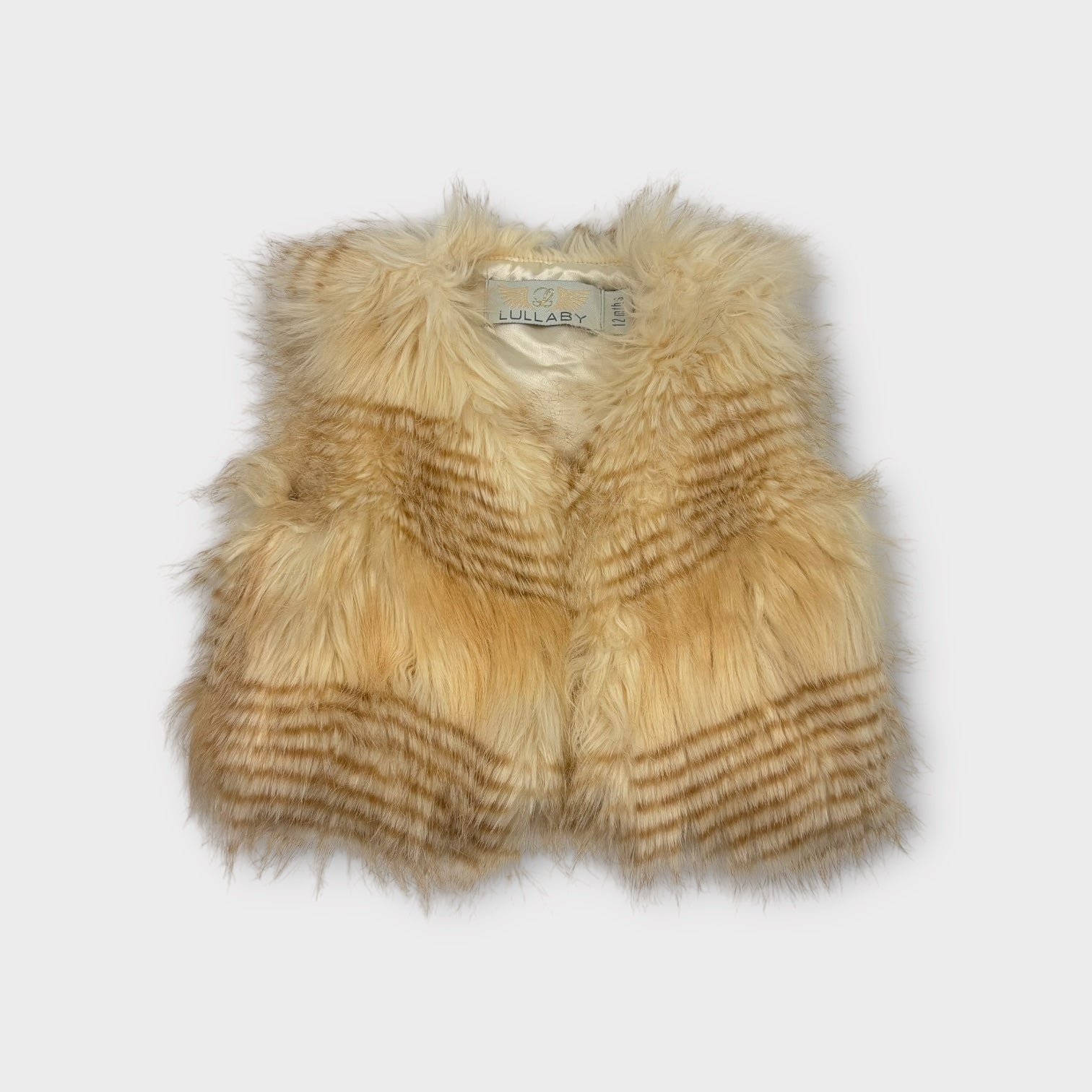 Lullaby Faux Fur Vest, Size 1
