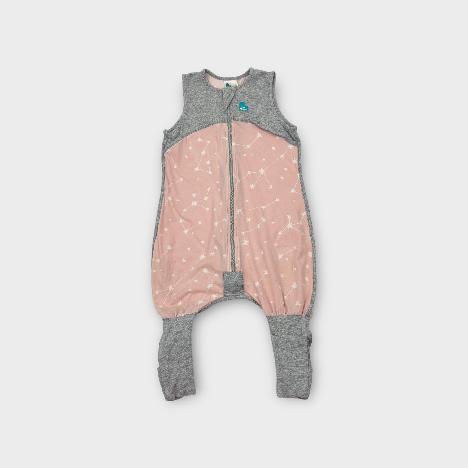 Love to Dream Pink Star Print 0.2 Tog Sleep Suit, Size 0