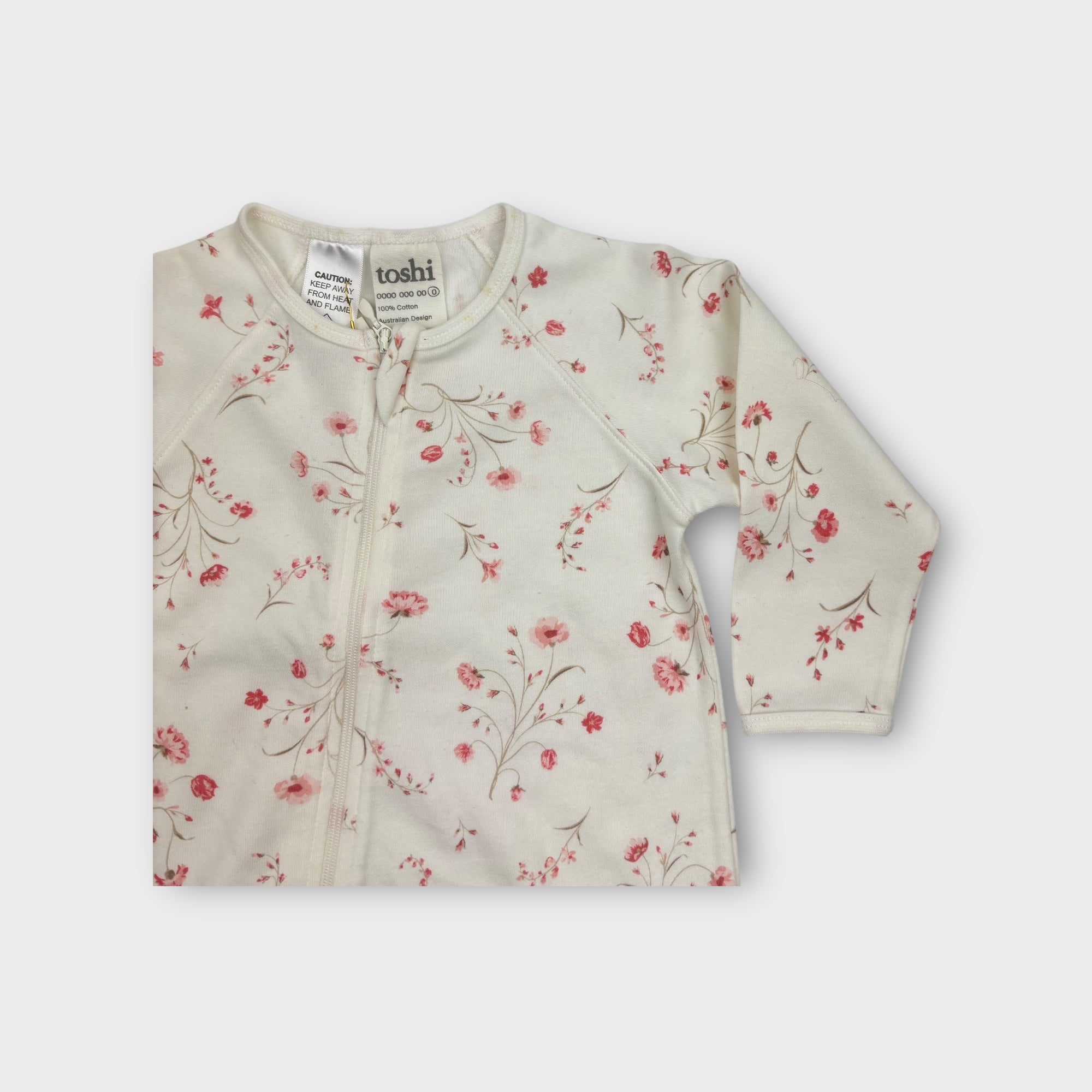 Toshi Floral Print Onesie, Size 0