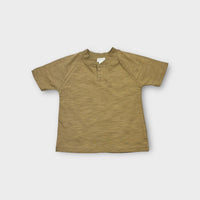 Jamie Kay Khaki Henley T-Shirt, Size 0
