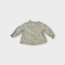 Floral Print Long Sleeve Blouse, Size 0